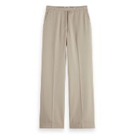 Picture of SCOTCH&SODA WOMEN'S EDIE - HIGH RISE WIDE LEG GABARDINE PANT IN BEIGE 1