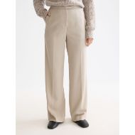 Picture of SCOTCH&SODA WOMEN'S EDIE - HIGH RISE WIDE LEG GABARDINE PANT IN BEIGE 4