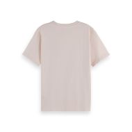 Picture of SCOTCH&SODA WOMEN'S CHEST ARTWORK REGULAR FIT T-SHIRT IN BARELY THERE 2