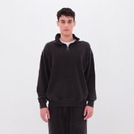 Снимка на DIRTY LAUNDRY МЪЖКИ СУИТШЪРТ DROPPED SHOULDER HALF-ZIP CREWNECK В ЧЕРНО 1