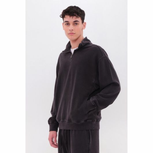 Показвай детайлите за DIRTY LAUNDRY МЪЖКИ СУИТШЪРТ DROPPED SHOULDER HALF-ZIP CREWNECK В ЧЕРНО 2 - FanPoint Снимка на DIRTY LAUNDRY МЪЖКИ СУИТШЪРТ DROPPED SHOULDER HALF-ZIP CREWNECK В ЧЕРНО 2
