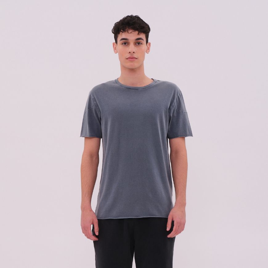 Снимка на DIRTY LAUNDRY МЪЖКА БЛУЗА OPEN STITCHES T-SHIRT В СИВО
