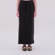 Picture of DIRTY LAUNDRY WOMEN'S MAXI SKIRT WITH RAW EDGES IN VINTAGE BLACK 1