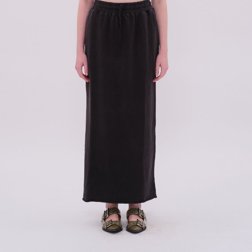 Picture of DIRTY LAUNDRY WOMEN'S MAXI SKIRT WITH RAW EDGES IN VINTAGE BLACK