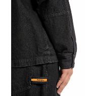 Picture of REPLAY MEN'S INC FOUNDER ZIP DENIM SHIRT IN BLACK DELAVE 4