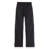 Picture of SCOTCH&SODA WOMEN'S LOTUS BARREL LEG SEAM DETAIL PANT IN METEORITE 2