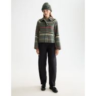 Picture of SCOTCH&SODA WOMEN'S LOTUS BARREL LEG SEAM DETAIL PANT IN METEORITE 7