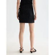 Picture of SCOTCH&SODA WOMEN'S WRAPPED AND TIED MINI SKIRT IN METEORITE 5