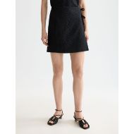 Picture of SCOTCH&SODA WOMEN'S WRAPPED AND TIED MINI SKIRT IN METEORITE 4