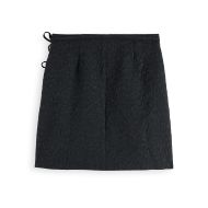 Picture of SCOTCH&SODA WOMEN'S WRAPPED AND TIED MINI SKIRT IN METEORITE 2