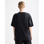 Picture of SCOTCH&SODA WOMEN'S ARTWORK LOOSE FIT T-SHIRT IN METEORITE 5