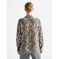 Picture of SCOTCH&SODA WOMEN'S PRINTED RELAXED FIT SHIRT IN MOUNTAIN PATCHWORK 5