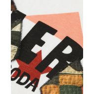 Picture of SCOTCH&SODA WOMEN'S ELEVATED ARTWORK LOOSE FIT T-SHIRT IN BRIGHT WHITE 3