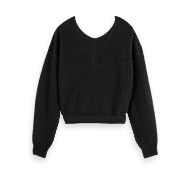 Picture of SCOTCH&SODA WOMEN'S FUZZY WRAP CARDIGAN IN METEORITE 2