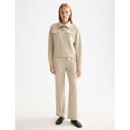 Picture of SCOTCH&SODA WOMEN'S TENCEL UTILITY SWEATSHIRT IN BEIGE 7