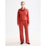Picture of SCOTCH&SODA WOMEN'S TENCEL UTILITY SWEATSHIRT IN RED 7