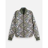 Picture of SCOTCH&SODA WOMEN'S REVERSIBLE QUILTED BOMBER IN THYME 4