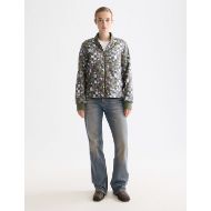 Picture of SCOTCH&SODA WOMEN'S REVERSIBLE QUILTED BOMBER IN THYME 9