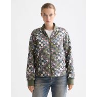 Picture of SCOTCH&SODA WOMEN'S REVERSIBLE QUILTED BOMBER IN THYME 6