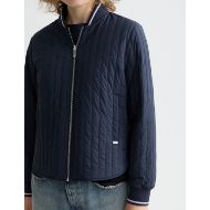 Picture of SCOTCH&SODA WOMEN'S REVERSIBLE QUILTED BOMBER IN SKY CAPTAIN 8