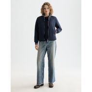 Picture of SCOTCH&SODA WOMEN'S REVERSIBLE QUILTED BOMBER IN SKY CAPTAIN 9