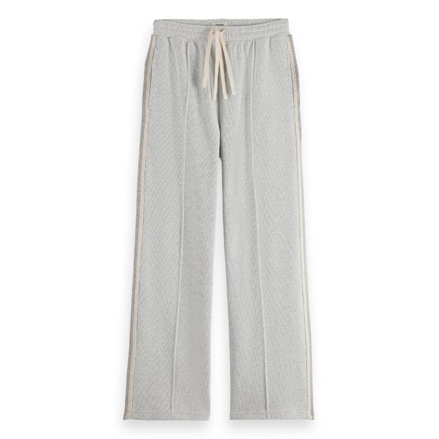 Picture of SCOTCH&SODA WOMEN'S INTERLOCK SWEATPANTS IN LIGHT GREY MELANGE