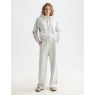Picture of SCOTCH&SODA WOMEN'S INTERLOCK SWEATPANTS IN LIGHT GREY MELANGE 7