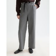 Picture of SCOTCH&SODA WOMEN'S EZRA - HIGH RISE DRAWSTRING PANT IN DARK GREY MELANGE 4