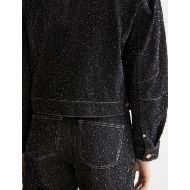 Снимка на SCOTCH&SODA WOMEN'S BLACK DENIM TEXTURED OVERSIZED JACKET - BLACK SNOW 6