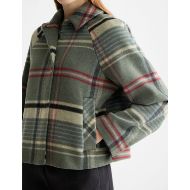 Picture of SCOTCH&SODA WOMEN'S BOXY SHIRT JACKET IN THYME CHECK 7