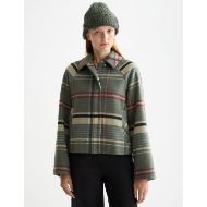 Picture of SCOTCH&SODA WOMEN'S BOXY SHIRT JACKET IN THYME CHECK 5
