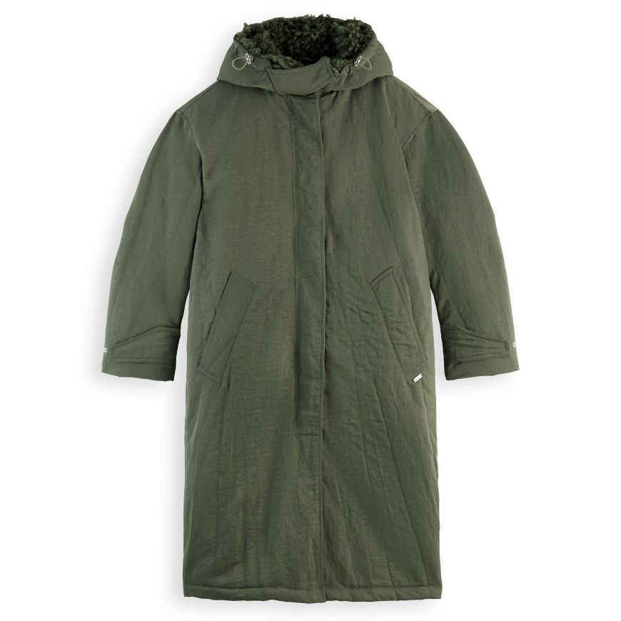 Picture of SCOTCH&SODA WOMEN'S 2 IN 1 PARKA IN THYME
