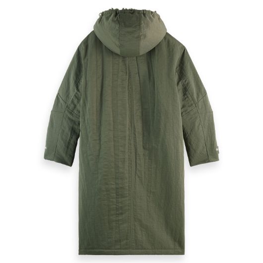 Показвай детайлите за SCOTCH&SODA WOMEN'S 2 IN 1 PARKA IN THYME 2 - FanPoint Снимка на SCOTCH&SODA WOMEN'S 2 IN 1 PARKA IN THYME 2