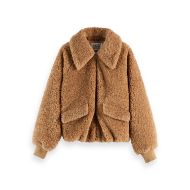 Снимка на SCOTCH&SODA WOMEN'S TEDDY BOMBER IN TANNIN 1