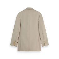 Picture of SCOTCH&SODA WOMEN'S GABARDINE SINGLE BREASTED BLAZER IN PLAZA TAUPE 2