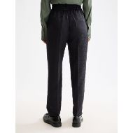 Picture of SCOTCH&SODA WOMEN'S MAIA - MID RISE TAPERED LEG JACQUARD PANT IN METEORITE 5