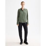 Picture of SCOTCH&SODA WOMEN'S MAIA - MID RISE TAPERED LEG JACQUARD PANT IN METEORITE 7