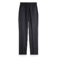 Picture of SCOTCH&SODA WOMEN'S MAIA - MID RISE TAPERED LEG JACQUARD PANT IN METEORITE 2