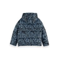 Picture of SCOTCH&SODA WOMEN'S HOODED PUFFER IN IKAT FEATHER BLUE 2