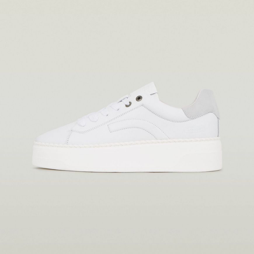 Picture of G-STAR WOMEN'S JORD BASIC SNEAKERS IN WHITE