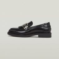 Picture of G-STAR WOMEN'S VACUM LF BOX LEATHER LOAFERS IN BLACK 1