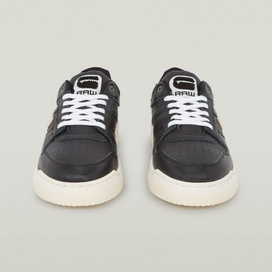 Show details for G-STAR MEN'S GRID LEATHER SNEAKERS IN BLACK 3 - FanPoint Picture of G-STAR MEN'S GRID LEATHER SNEAKERS IN BLACK 3