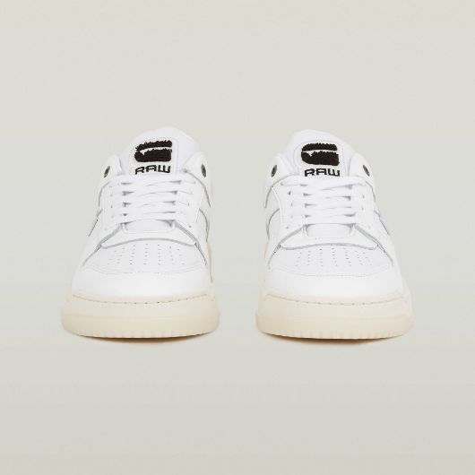 Show details for G-STAR MEN'S GRID LEATHER SNEAKERS IN WHITE 3 - FanPoint Picture of G-STAR MEN'S GRID LEATHER SNEAKERS IN WHITE 3