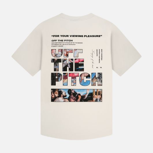 Show details for OTP MEN'S SAINT SLIM FIT TEE IN OFF WHITE 1 - FanPoint Picture of OTP MEN'S SAINT SLIM FIT TEE IN OFF WHITE 1