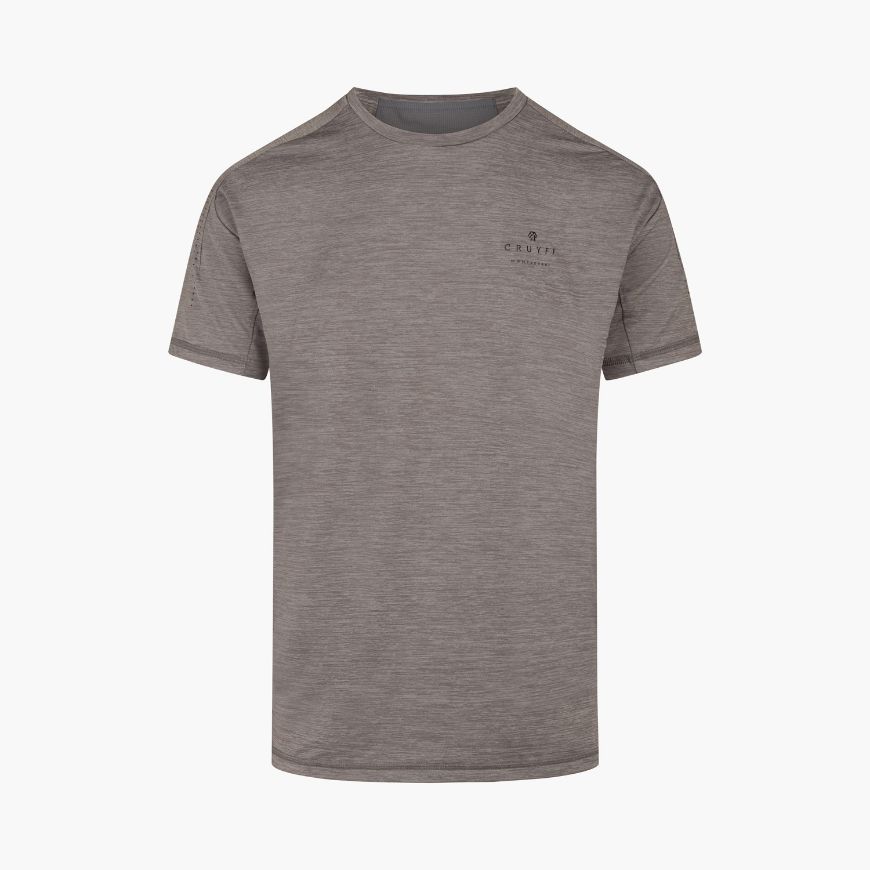 Picture of CRUYFF MONTSERRAT MEN'S ESSENTIAL PEAK TEE IN ULTIMATE GREY