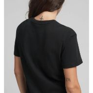 Picture of REPLAY WOMEN'S REGULAR-FIT COTTON T-SHIRT WITH SMALL PRINT IN BLACK 3