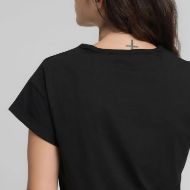 Picture of REPLAY WOMEN'S JERSEY T-SHIRT WITH REPLAY ROSE PRINT IN BLACK 3