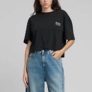 Снимка на REPLAY ДАМСКА БЛУЗА CROPPED OVERSIZED С ДЖОБ НА ГЪРДИТЕ В ЧЕРНО 1