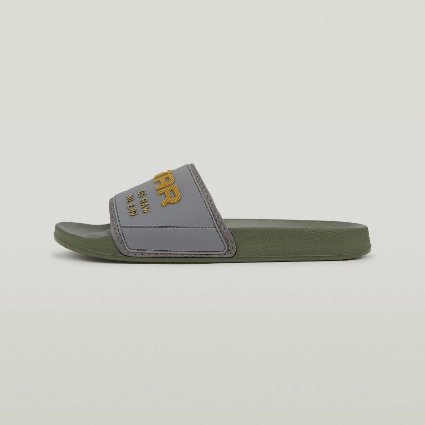 Снимка на G-STAR МЪЖКИ СЛАЙДОВЕ CART V BLK II SLIDES В МАСЛИНЕНО/СИВО