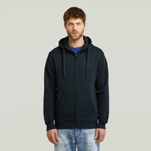 Показвай детайлите за G-STAR МЪЖКИ СУИТШЪРТ PREMIUM CORE HOODED ZIP В ТЪМНОСИНЬО 1 - FanPoint Снимка на G-STAR МЪЖКИ СУИТШЪРТ PREMIUM CORE HOODED ZIP В ТЪМНОСИНЬО 1